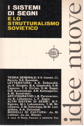 I sistemi di segni e lo strutturalismo sovietico