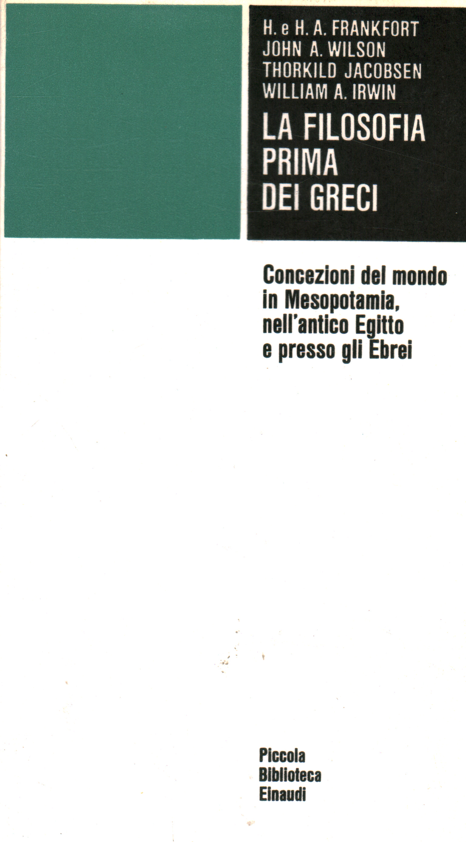 La filosofia prima dei greci