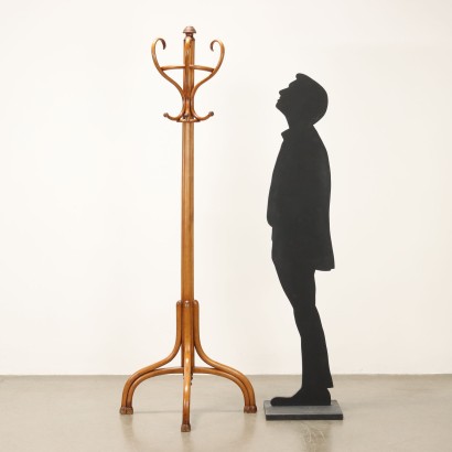Coat rack in curved beech, Liberty coat rack in curved beech