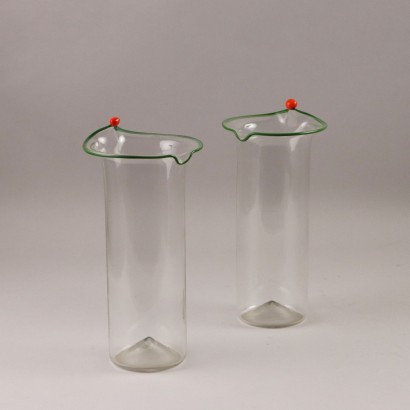 Pair of Venini Glass Vases