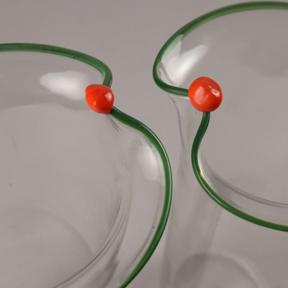 Pair of Venini Glass Vases