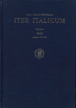 Iter Italicum (Volume I). Italy Agrigento to Novara