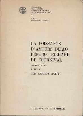 La poissance d'amours dello pseudo - Richard de Fournival