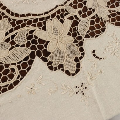 Abbigliamento - Bianco - Prima,Tovaglia in Lino Con 12 Tovaglioli