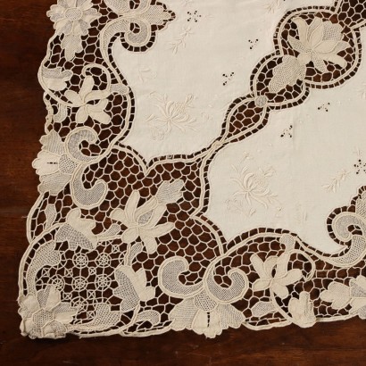 Abbigliamento - Bianco - Prima,Tovaglia in Lino Con 12 Tovaglioli