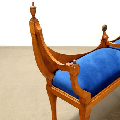 Coppia di panchette,Coppia di Panchette in Stile Biedermeier