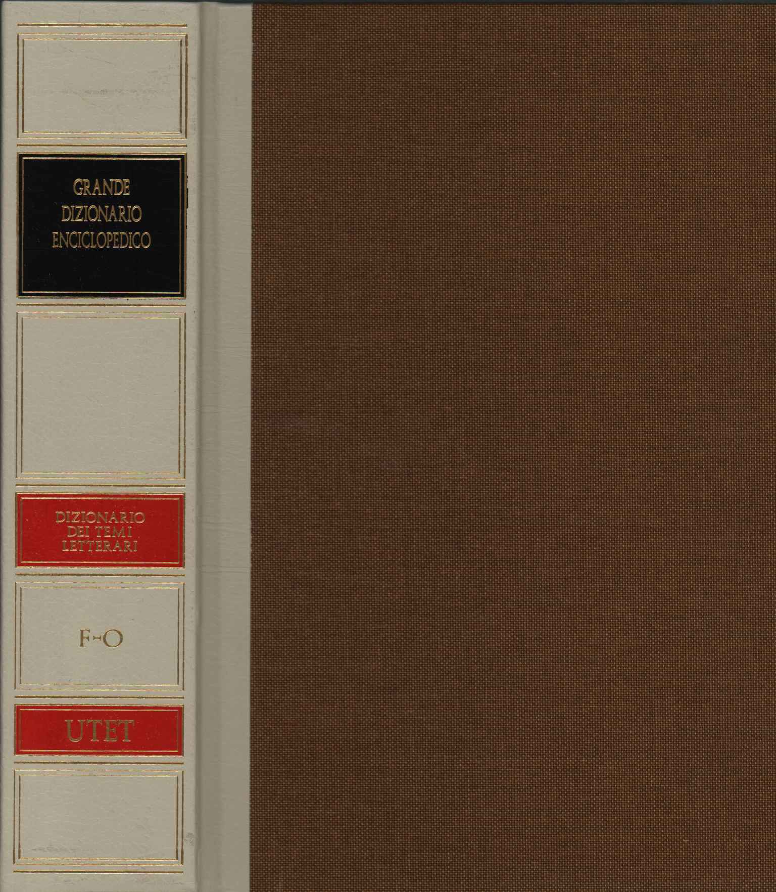 Diccionario de temas literarios F-O (Volumen