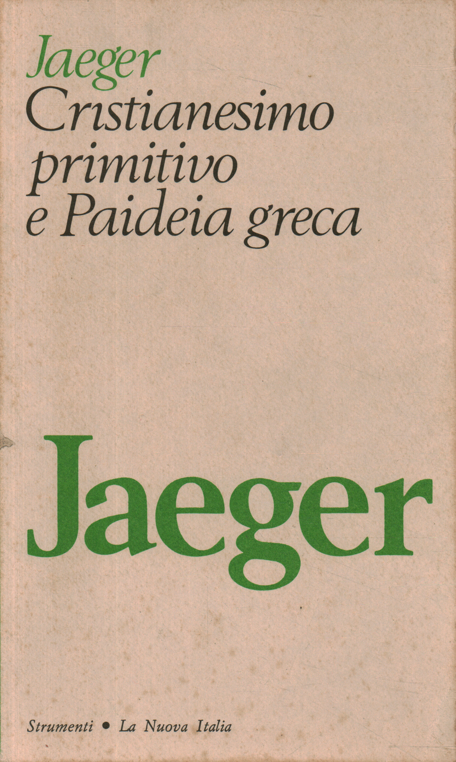 Cristianesimo primitivo e Paideia greca