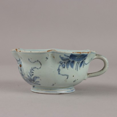 Tazza con Piattino in Maiolica Cantagall