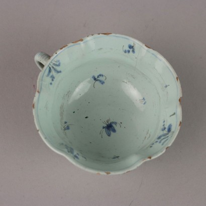 Tazza con Piattino in Maiolica Cantagall