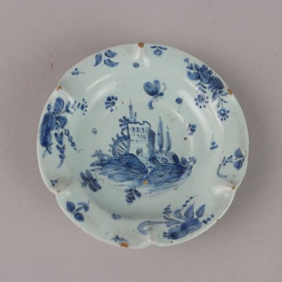 Tazza con Piattino in Maiolica Cantagall
