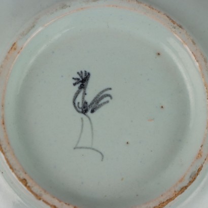 Tazza con Piattino in Maiolica Cantagall