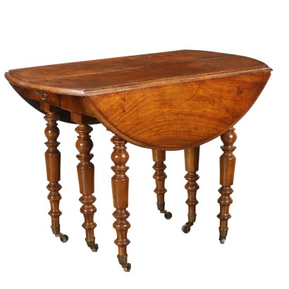 Mesa de listones de nogal