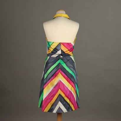 Abito Vintage in Seta Multicolore