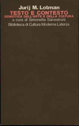 Testo e contesto semiotica dell'arte e della cultura