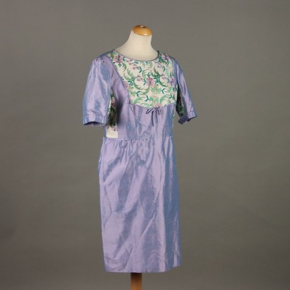 Vintage Seidenkleid Flieder