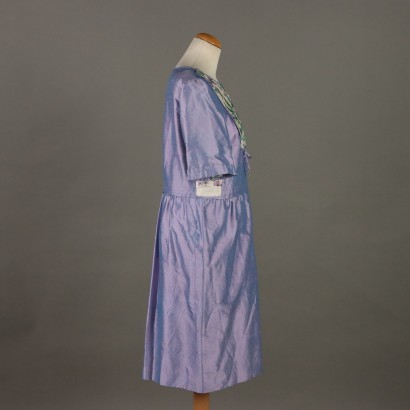 Vintage Seidenkleid Flieder