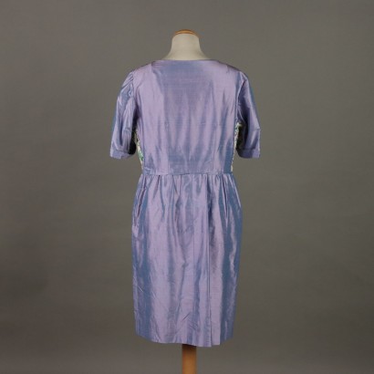 Vintage Seidenkleid Flieder