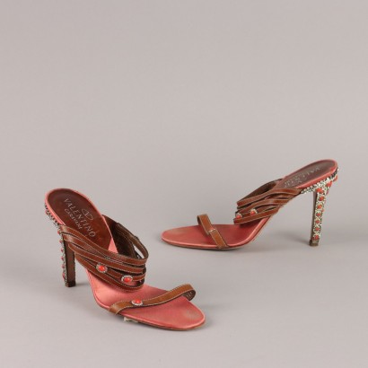 Valentino Garavani Vintage-Sandalen in Korallenrot