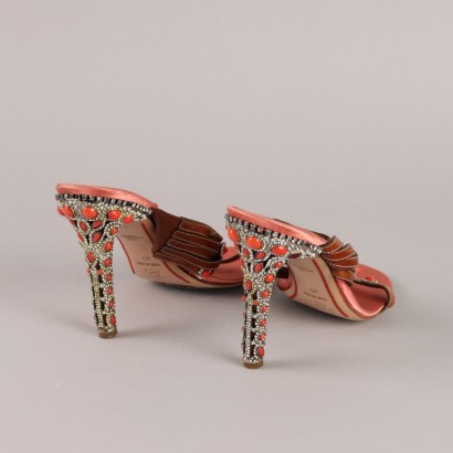 Sandales corail vintage Valentino Garavani