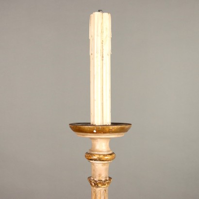 torch holder, carved candelabra