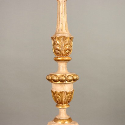 torch holder, carved candelabra