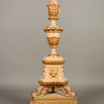 torch holder, carved candelabra