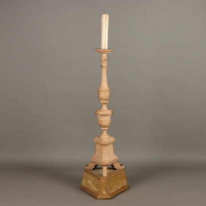 torch holder, carved candelabra