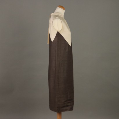 Pierre Cardin Abito Vintage Beige e Ma