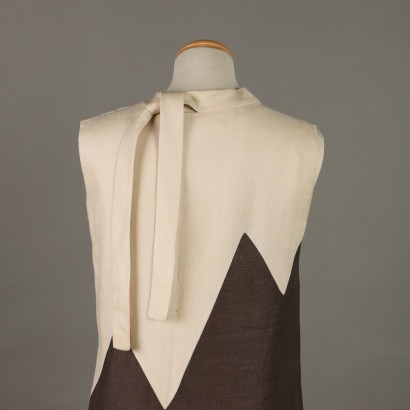 Pierre Cardin Abito Vintage Beige e Ma
