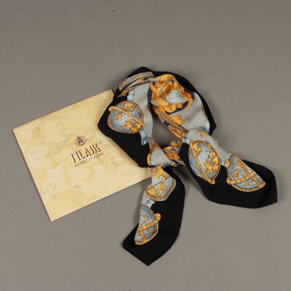 Alviero Martini Globe Terrestrial Scarf
