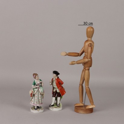 Pair of Porcelain Figurines Manifattura