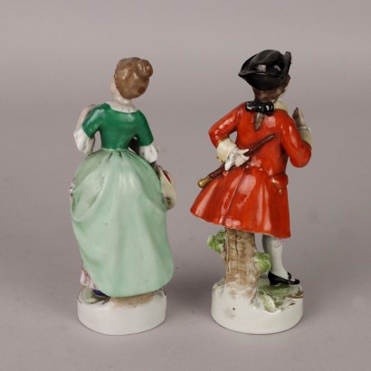 Pair of Porcelain Figurines Manifattura