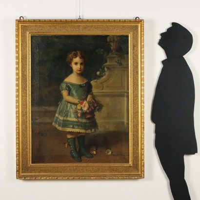Painting Portrait of a Little Girl 1876,Painting Portrait of a Little Girl 1876,Painting Portrait of a Little Girl 1876