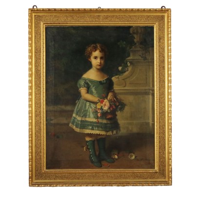 Painting Portrait of a Little Girl, 1876