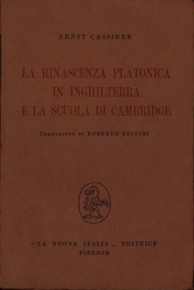 La rinascita platonica in Inghilterra e la scuola di Cambridge