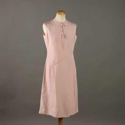 Pierre Cardin Abito Vintage in Seta Rosa