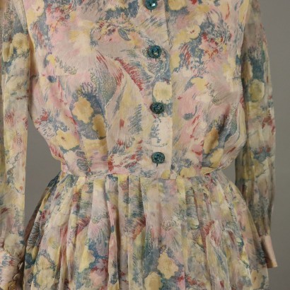 Vintage Tailored Silk Dress