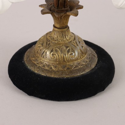 Candlestick,Bronze and Ceramic Candlestick