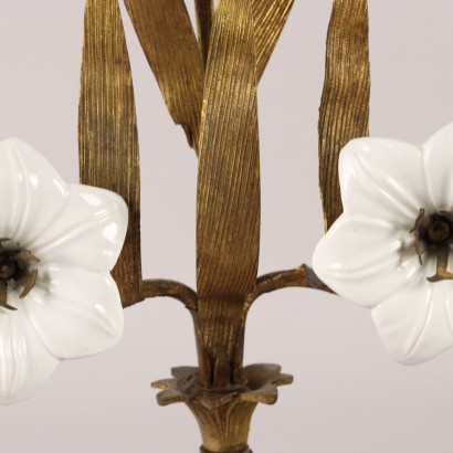 Candlestick,Bronze and Ceramic Candlestick
