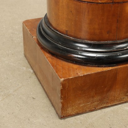 Pair of Empire Column Nightstands,Pair of Empire Column Nightstands