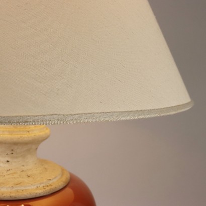 Lampada in Travertino e Ceramica