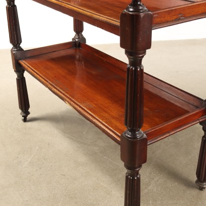 Etagere, Etagere inglés en caoba