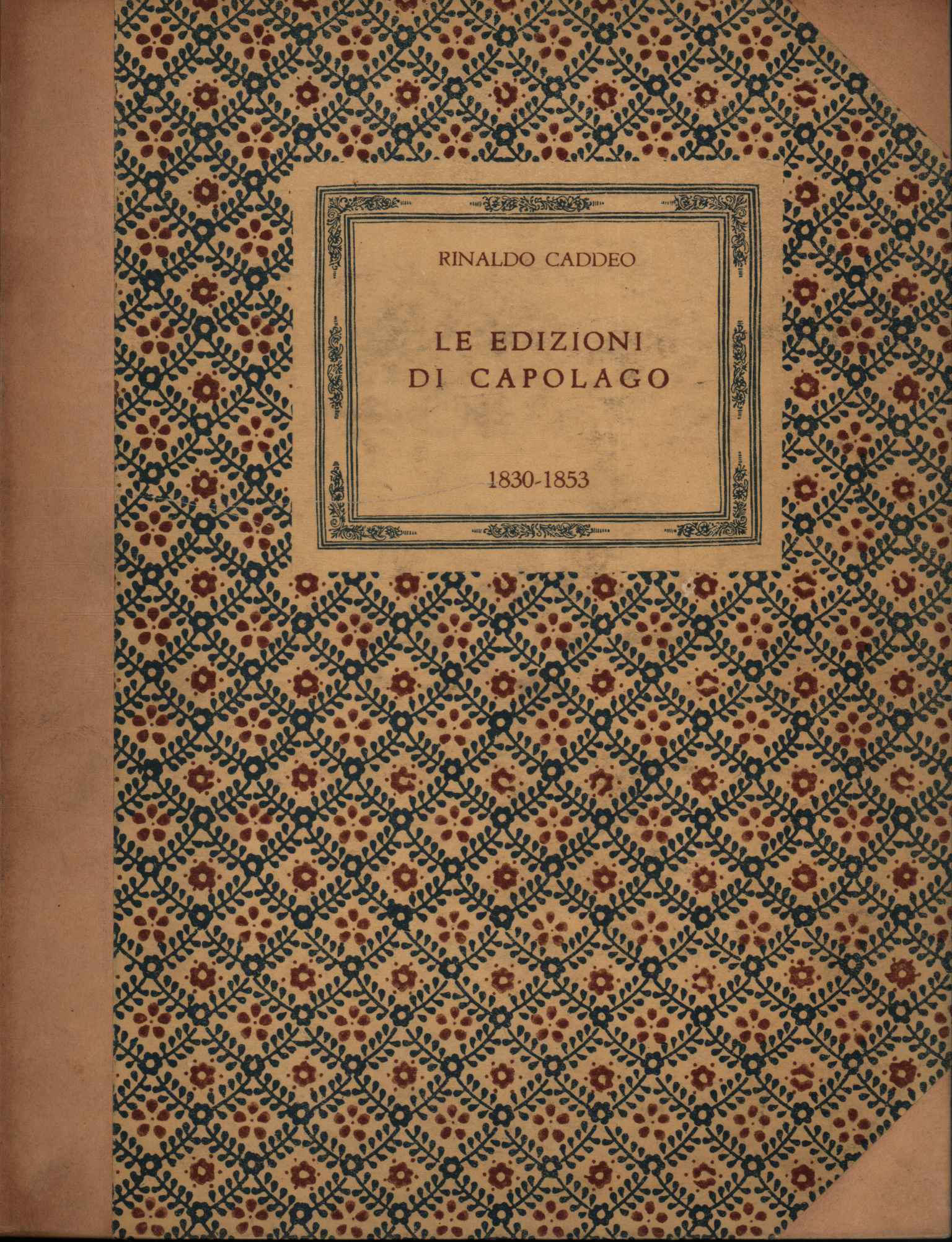 Le edizioni di Capolago. Storia e crit