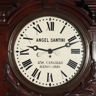 Grande orologio,Grande Orologio Industrial in Mogano