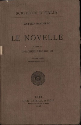 Le novelle (Volume I)