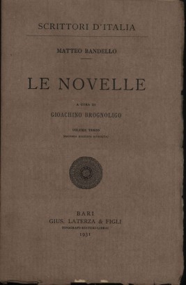 Le novelle (Volume III)