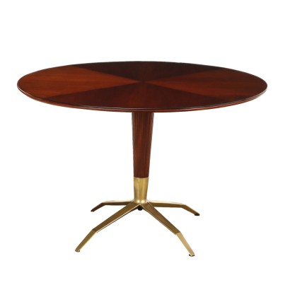 Mesa con base de latón años 50-60