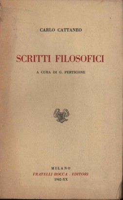 Scritti filosofici