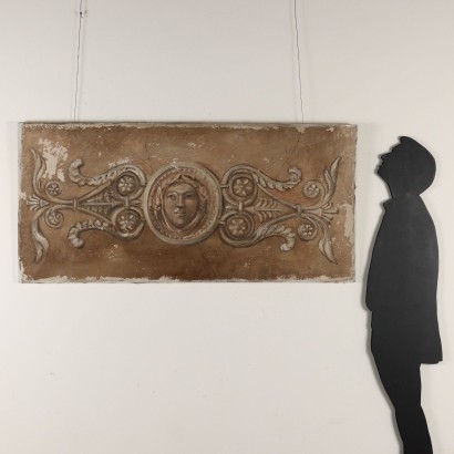 Dipinto Finto Affresco,Grottesca con maschera